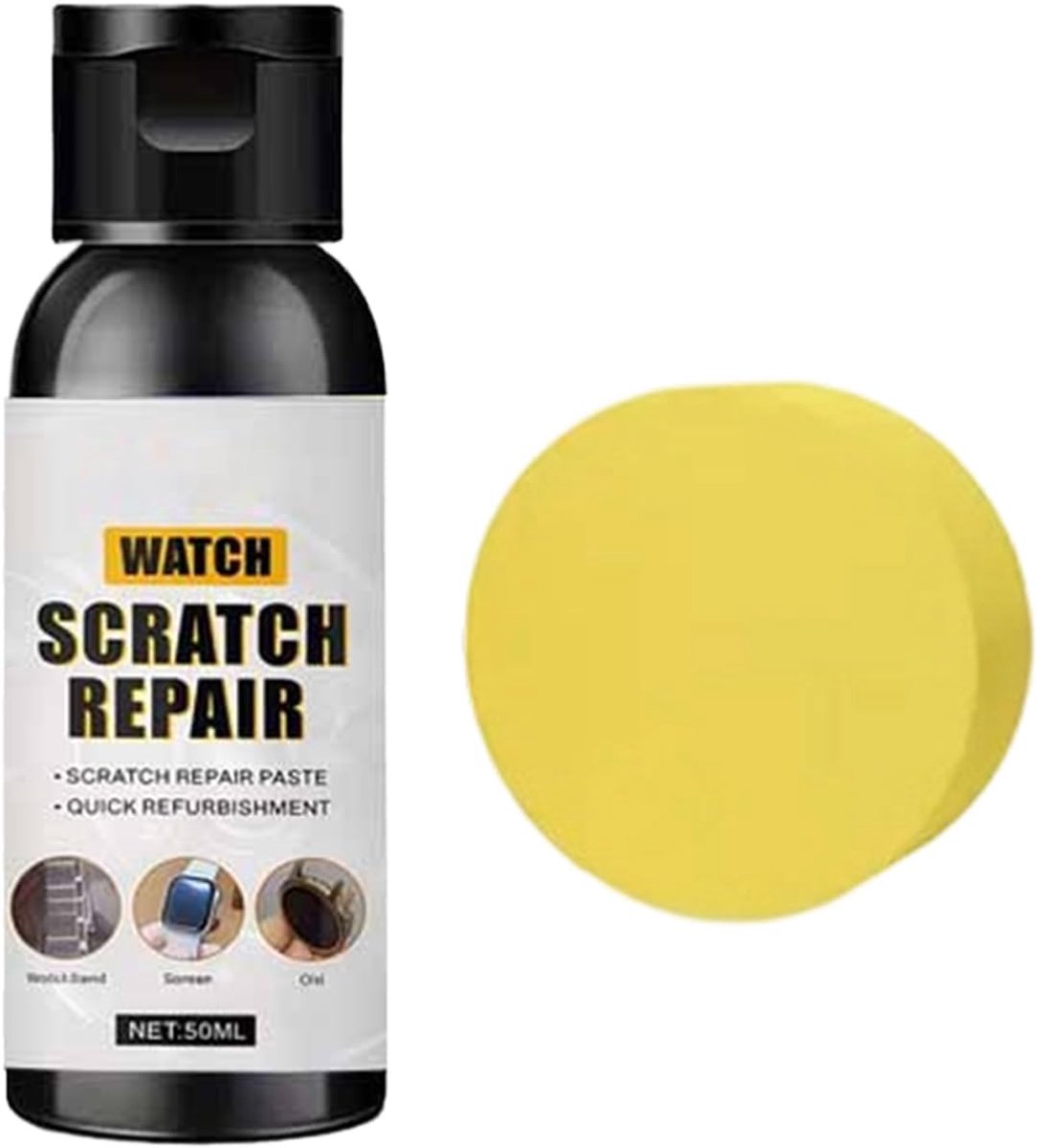 Horloge Krasverwijderaar - Polijstpasta - Herstel Krashelderheid - Acryl Polymeer Mix - 50 ml - Wit