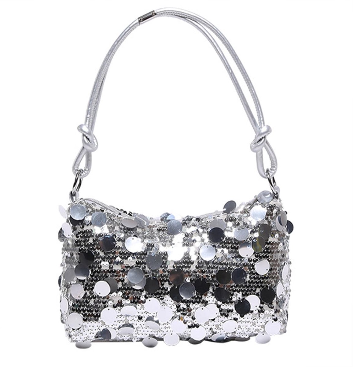 Dailygoods- Clutch met Pailletten - Elegante Avondtas - Grote Capaciteit - Voor Bruiloft/Feest - Ritssluiting - Glinsterend Design - Schoudertas