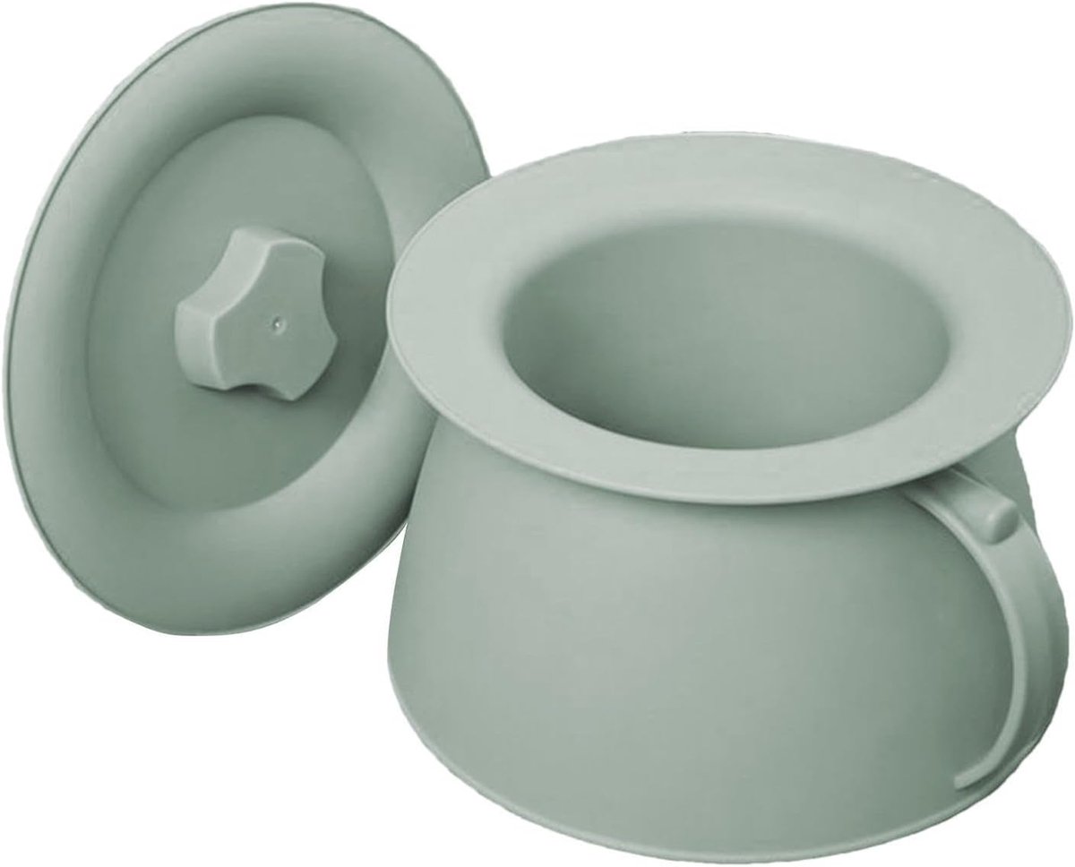 Kamer Pot - Nachtkastje Pot - Persoonlijke Verzorging - Met Handvat - 1.5L Capaciteit - Wit