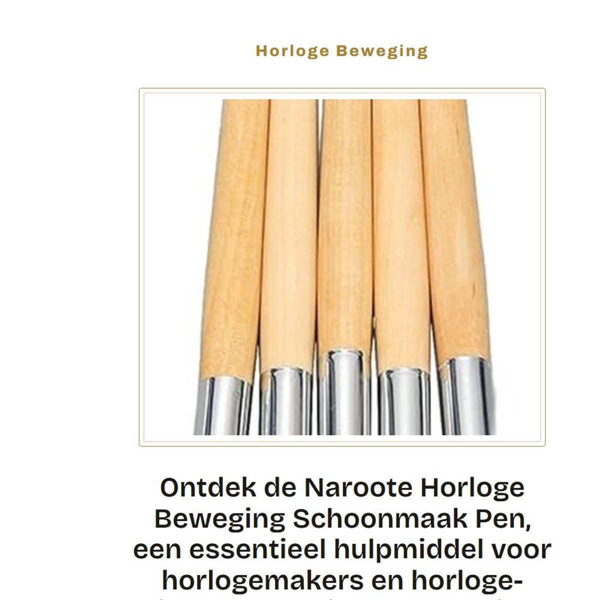 Dailygoods- Horloge Schoonmaakpen Effectieve Verwijdering - Reinigingspen - Duurzaam Handvat - Horloge Reparatie - Horlogemakers Accessoire - Verbeteren Prestaties - Horloge Reiniger