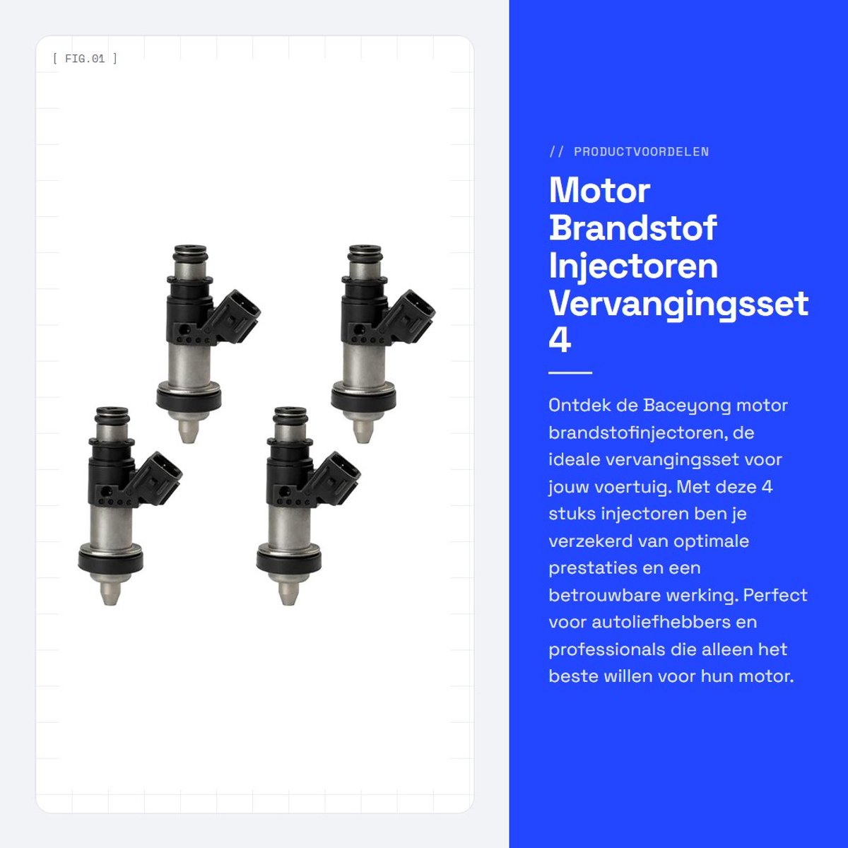 Dailygoods- Brandstofinjectoren Set van 4 - Injector Reiniger - Geschikt voor H0NDA C-R-V 2.0L L4 1999-2001 - Onderdeelnummer FJ339 - Eenvoudige installatie - Hoogwaardige kwaliteit