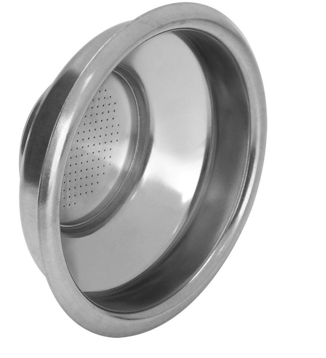 Dailygoods- Koffiefilter Herbruikbaar - Roestvrij Staal - Dubbele Zeef - 58 mm - Geschikt voor Koffiezetapparaat - Ultrafijn Filter - Espressofilter