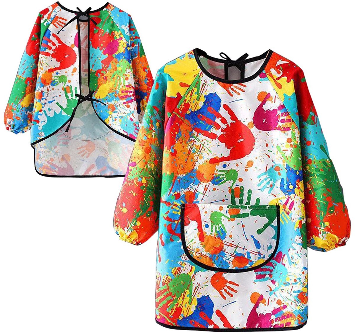 Dailygoods- Kunstjas Waterdicht - Kunstenaars Schort - Lange Mouwen - Zacht Polyester - Bescherming tegen Vuil - Geschikt voor Schilderen