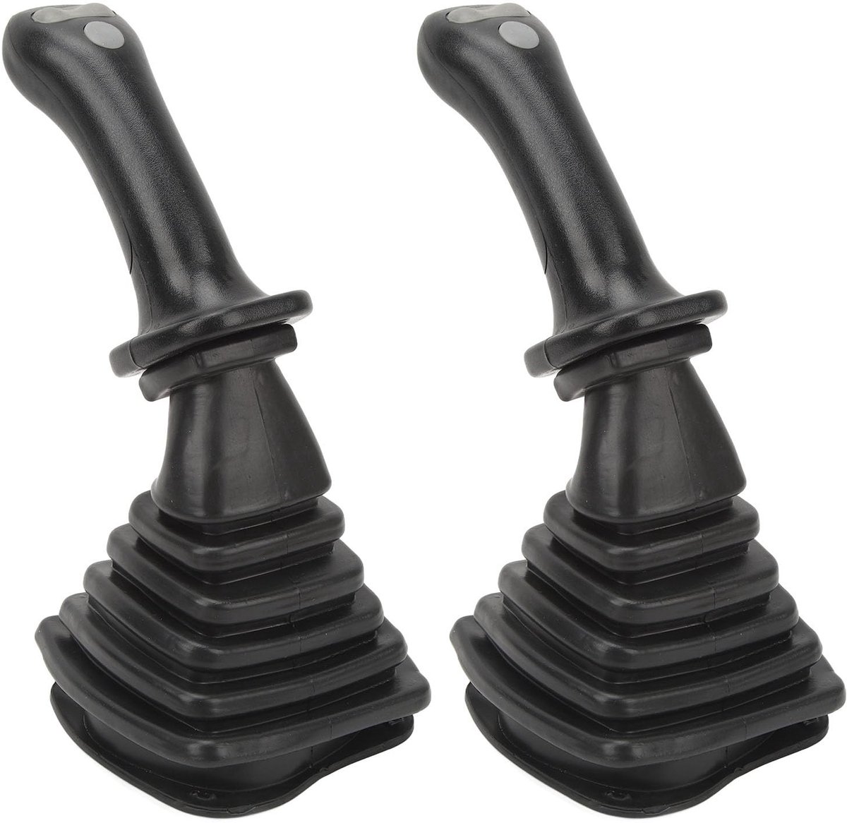 Dailygoods- Joystickhandgrepen Ergonomisch - 2 Stuks - Stofkap - Schokbestendig - ABS/Aluminium - Intuïtieve Bediening - Graafmachine Joysticks