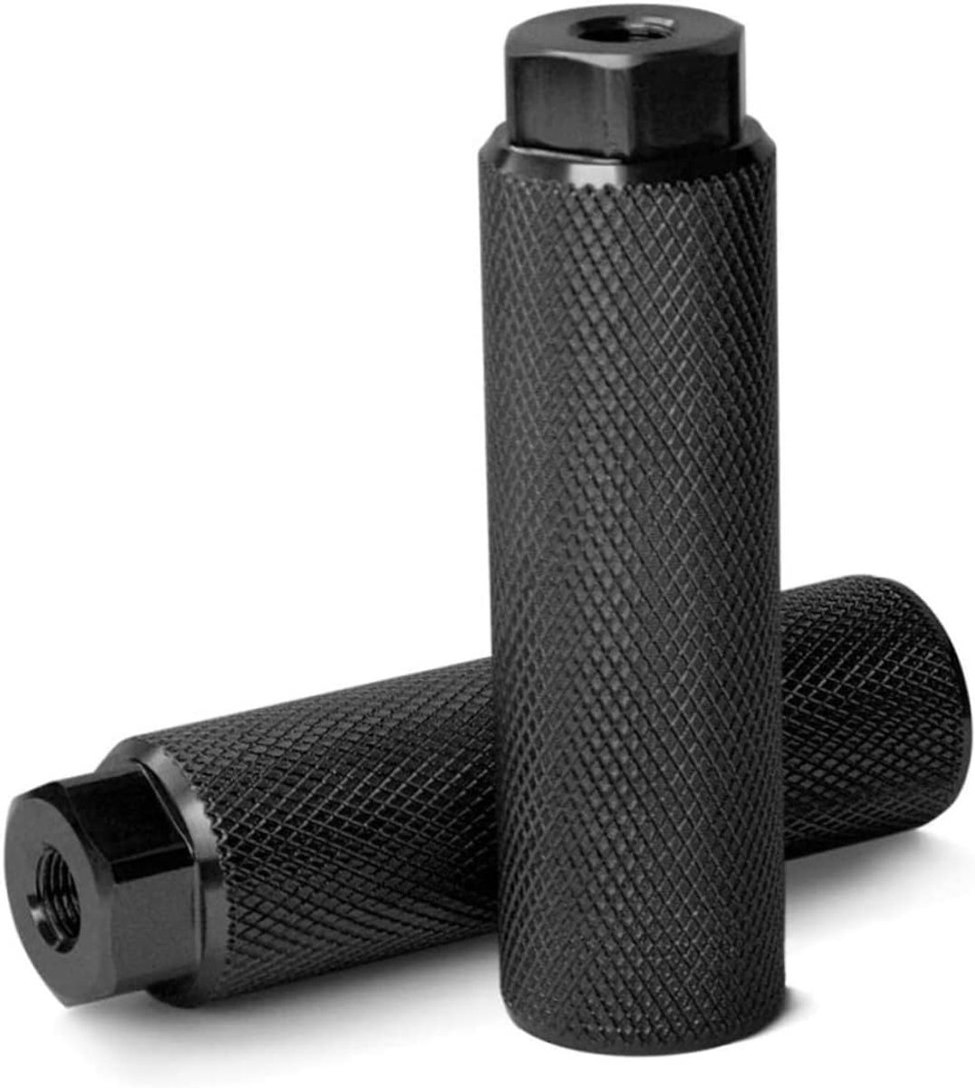 Fiets Voetsteunen - Pedaal Pinnen - Extra Grip - Lichtgewicht Aluminium - 10x2.8cm - Zwart