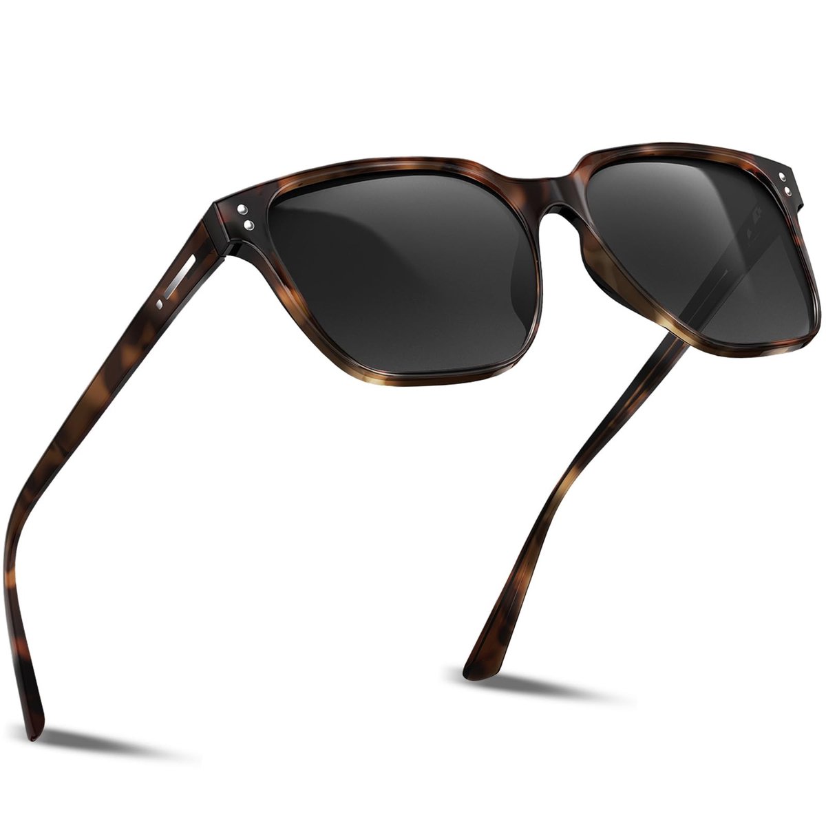 Dailygoods - Gepolariseerde zonnebril voor heren en dames - Retro vierkant design met UV400 bescherming