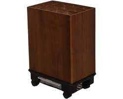 Paraplubak Houtstijl - Paraplu Houder - Entree Opruimen - Met Opvangbak - Groot Formaat - Houtkleur