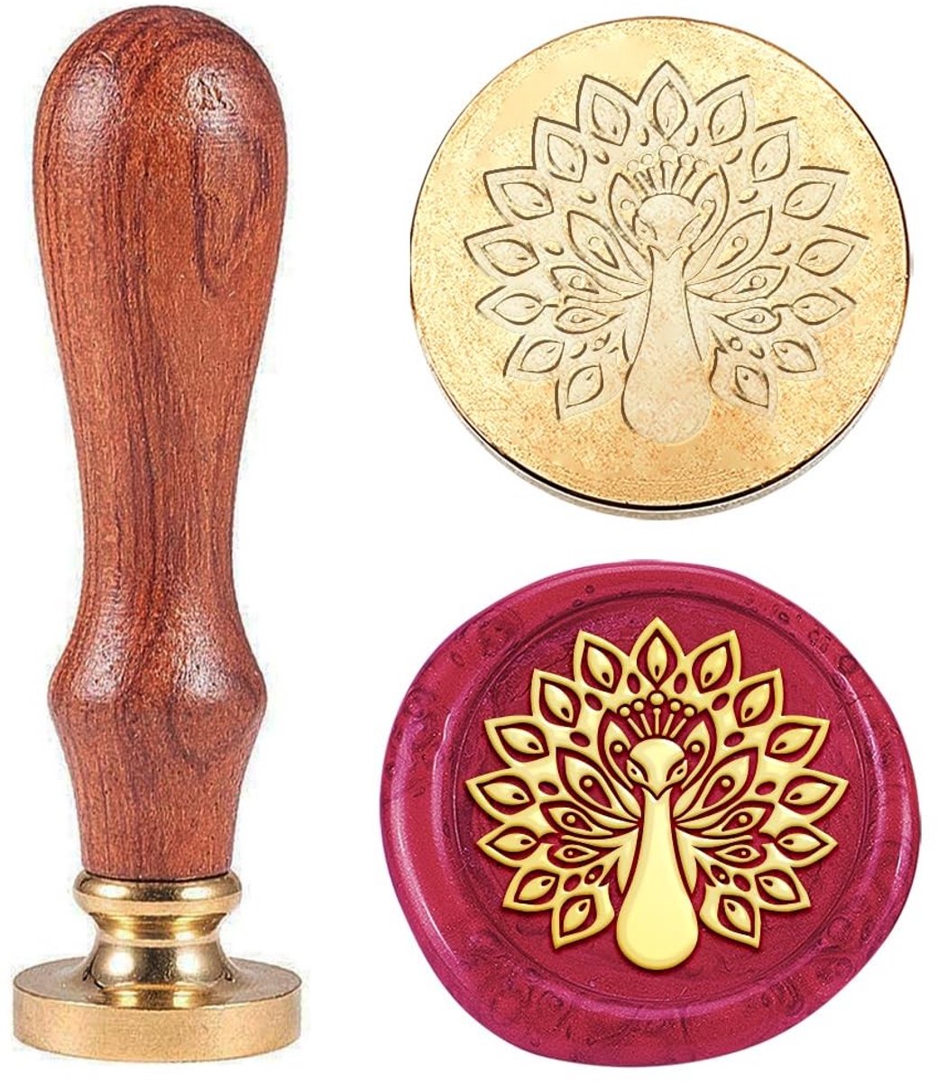 Dailygoods- Waszegelstempel Vintage - Verwisselbare Messing Kop 30 mm