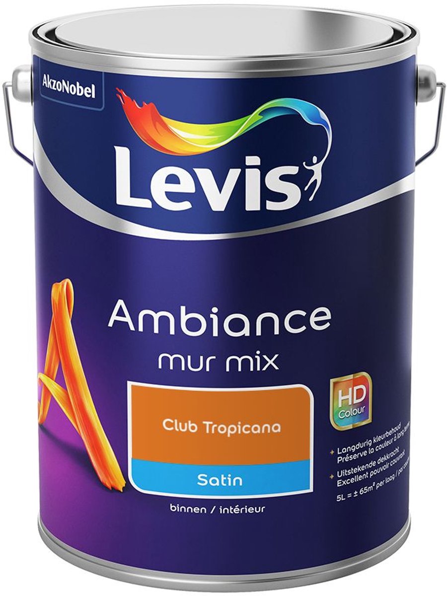 Levis - Ambiance Mur Satin Mix - Club Tropicana - Mengverf - 5 L