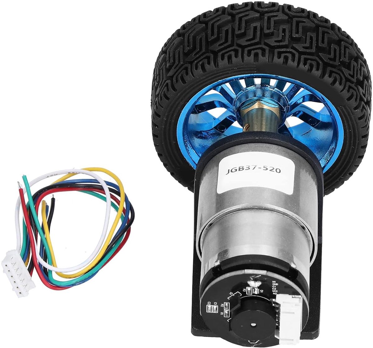 Encodermotor Set - DC Motor - Robotica Bouwen - Laag Geluidsniveau - 6 Mm D-as - Metaal