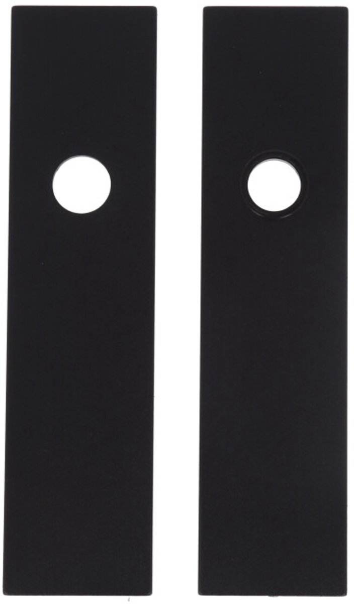Binnendeurschild Alu. Invisible Blind/Krukgat Zwart