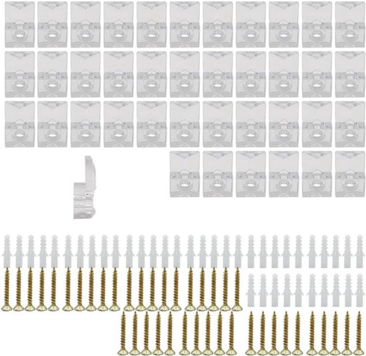 Set spiegellakens voor glas - Allecto Plus, 40 stukken