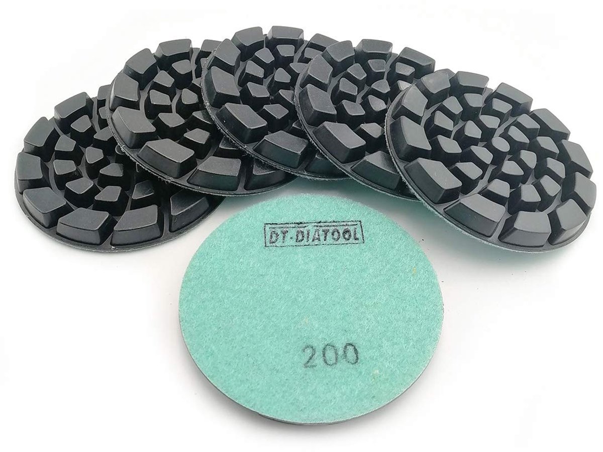 Diamant Polijstkussens - Beton Pads - Vloer Polijsten - Droog Nat Gebruik - 100mm 6 Stuks - Niet Gespecificeerd