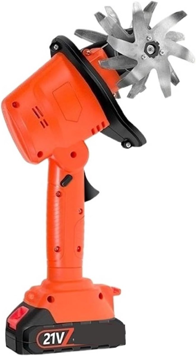 Draadloze Tuinmachine - Elektrische Schoffel - Onkruid Wieden - Lithium Batterij - 10cm Werkbreedte - Zwart