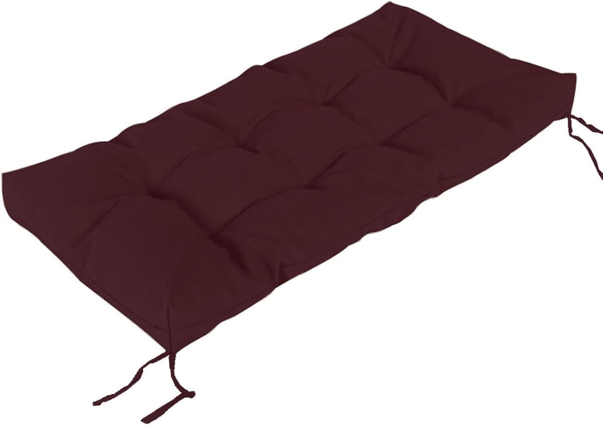 Zitkussen Tuinbank - Bankkussen Terras - Buiten Zitten - Waterafstotende Stof - 200x50cm - Violet Rood