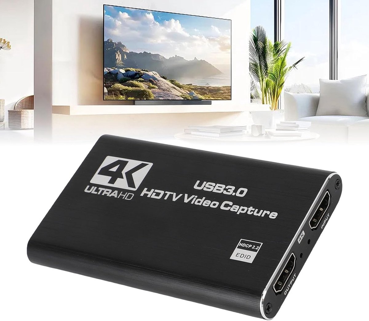4K HD Video Capture Card - USB Capture Card Streaming Card - Online Streaming - 1080P 60FPS Loop Out thumbnail 4