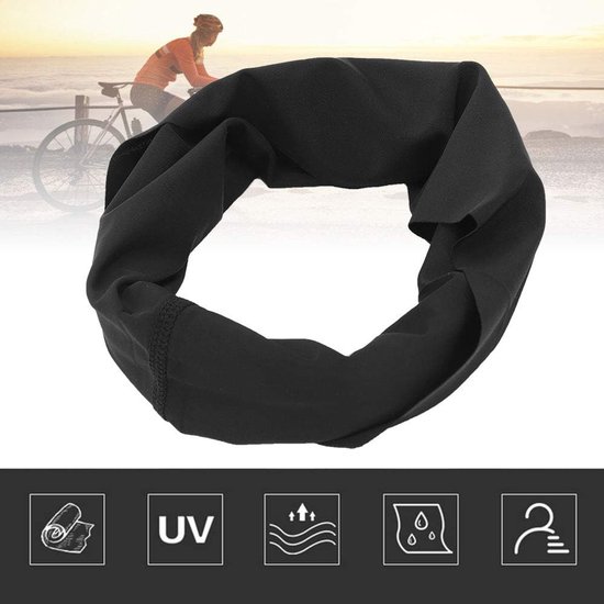 Multifunctionele Buitensjaal - Sport Hoofdband - Fietsen en Sport - Ademend en Koel - 1 Pak - Zwart — afbeelding 2