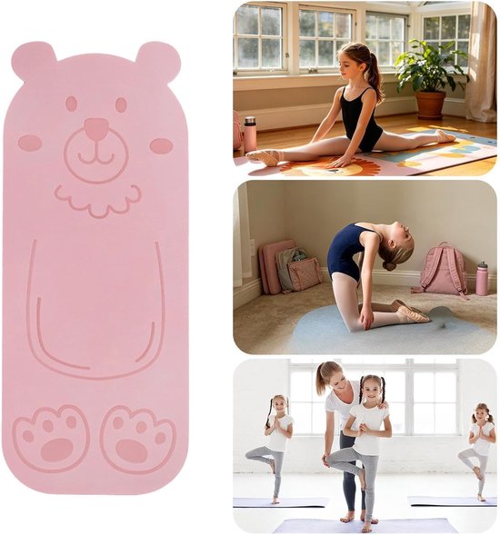 Kinder Yogamat - Oefenmat Pilates - Thuis Bewegen - Antislip Ontwerp - 150 x 61 cm - Dier Patroon van Kinder — afbeelding 5