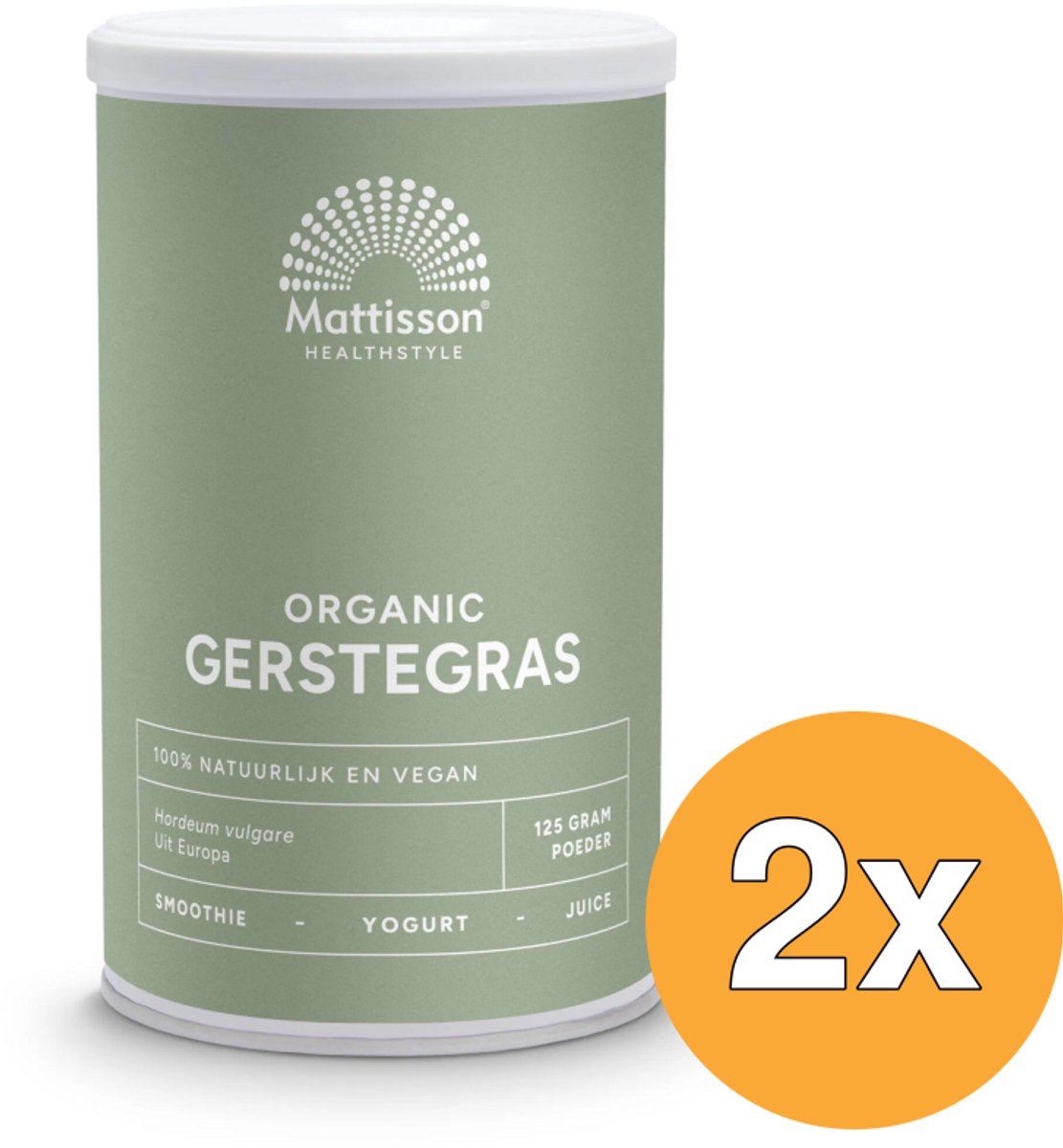 2x Mattisson Gerstegras Barleygrass Europa Bio (125 gr)
