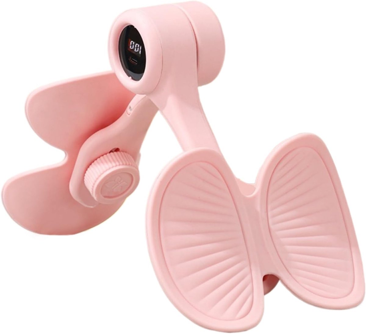 Binnenbeen Trainer - Bekkentrainer Benen - Thuis Fitness - Intelligente Tracker - 205 x 12 x 1 cm - Roze