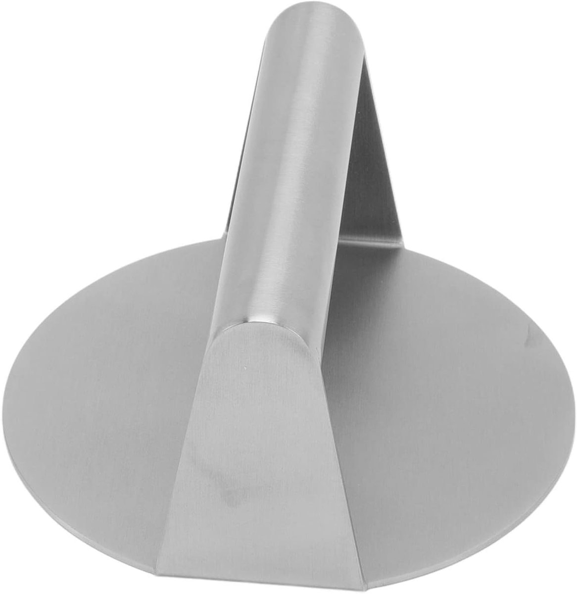 Ronde Burgerpers Vleespers Professioneel Koken Roestvrij Staal 15 x 15 x 8 cm Zilver