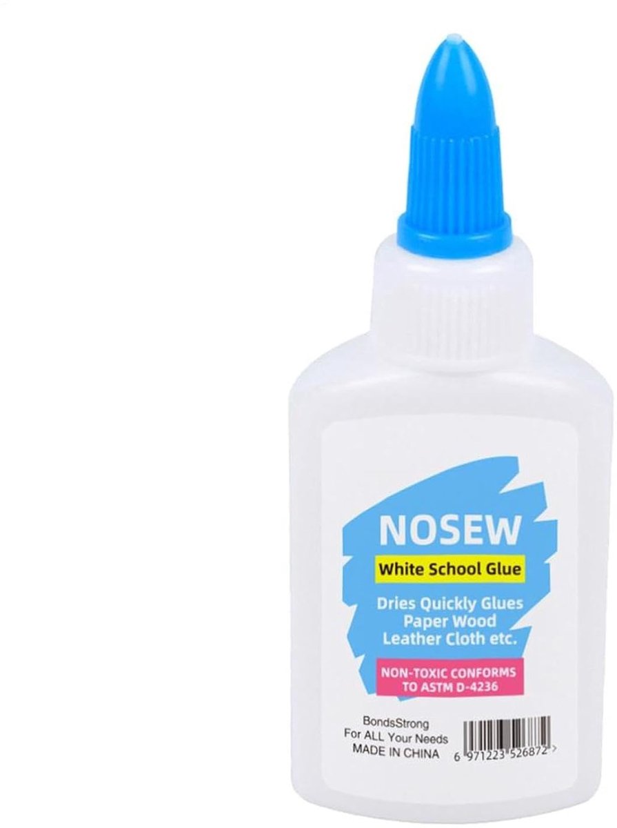 Textiellijm - Reparatie Lijm - Textiel Herstellen - Niet-irriterend - 40 ml - Wit
