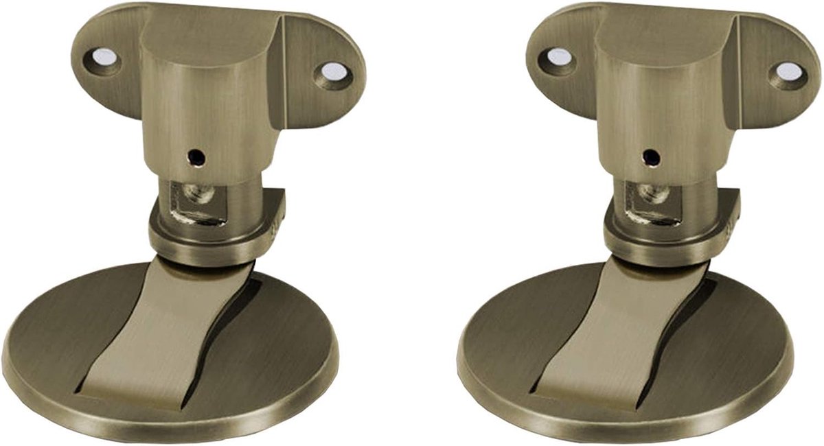 Magnetische Deurstop - Deurhouder - Deur Open Houden - In Hoogte Verstelbaar - 2 Stuks - Brons