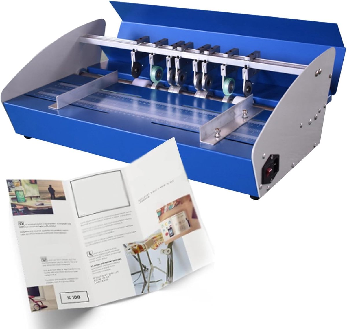 Papier vouwmachine - Creaser scorer - Kaarten maken - 3-in-1 functie - 460mm breed - Metaal