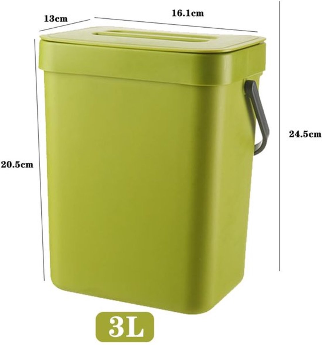 Compostemmer 3 liter - keuken gebruik - Dailygoods