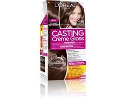 L’Oréal Paris Casting Crème Gloss Midden As Kastanjebruin 415 - Semi-permanente Haarkleuring Zonder Ammoniak