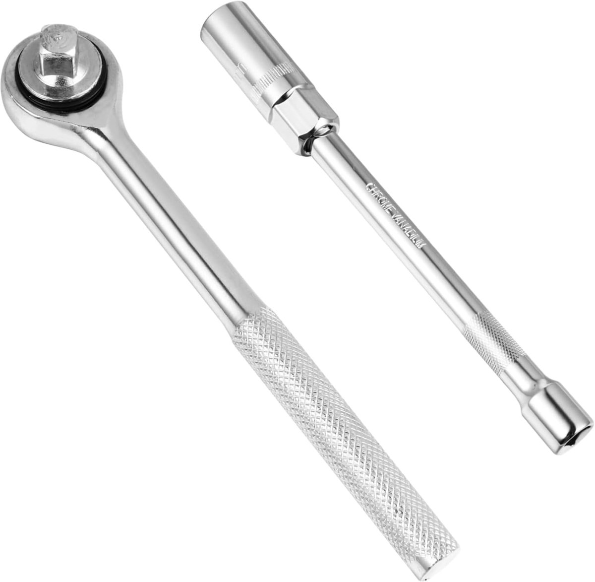 Bougiesleutel Set - Motor Gereedschap - Motor Onderhoud - Antislip Handvat - 21mm - Zilverkleurig