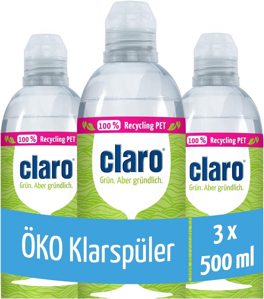 Glansspoelmiddel - Gerecycled PET - Glans zonder kalk- en watervlekken - Veganistisch - Voor vaatwassers