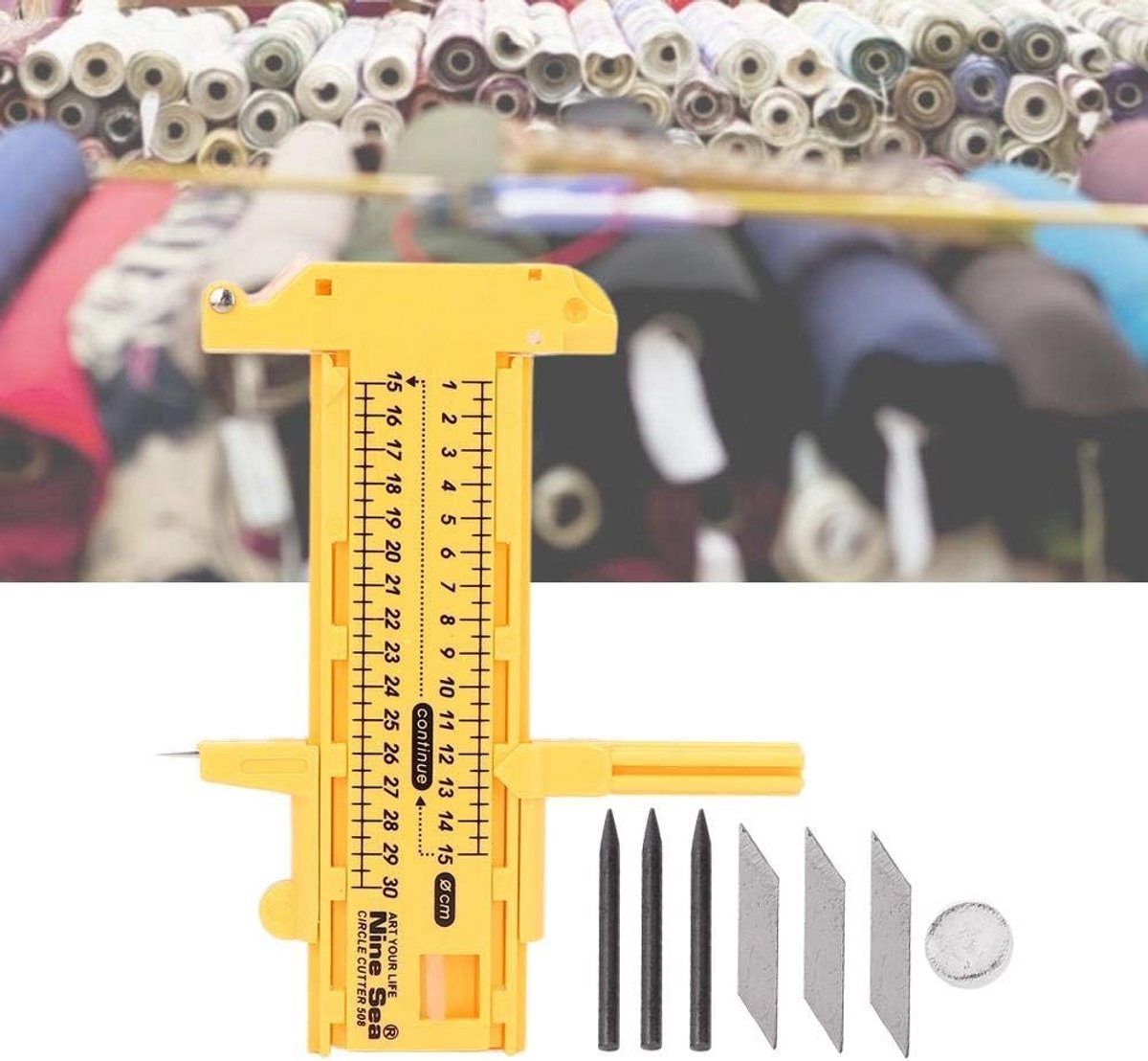 Premium Class Cirkelzaag voor Papier en Karton - Precisie Rotonde Snijtool voor Leer en Rubber Crafting