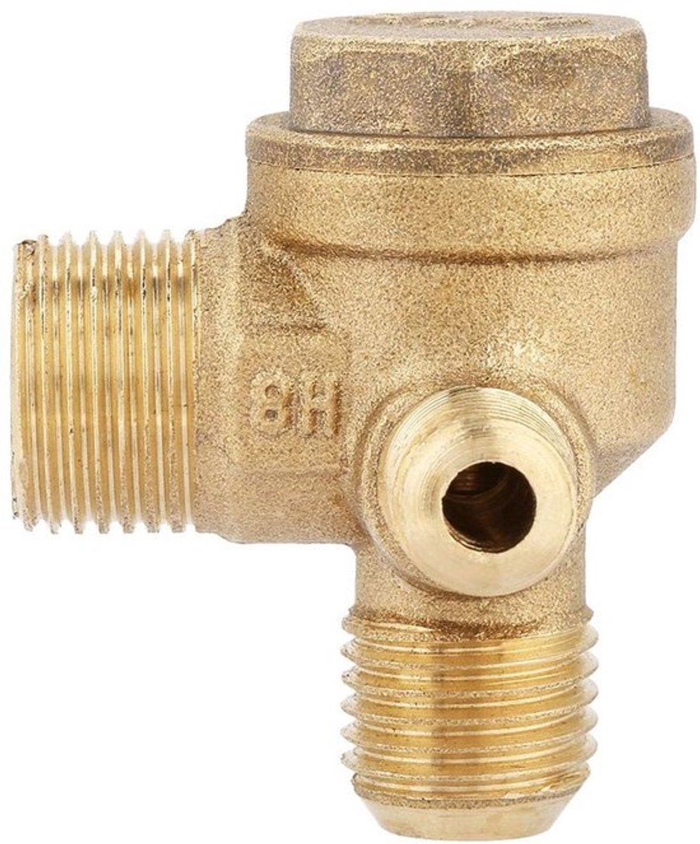 VT Goods - Compressorfittingen - Terugslagklep - 90 Graden - Buitendraad