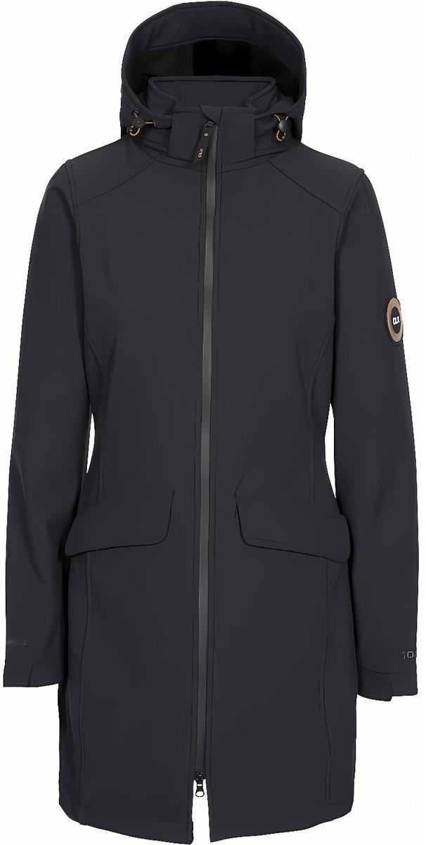 DLX damesjas Maria Dames DLX softshelljas gemêleerd XXL Zwart