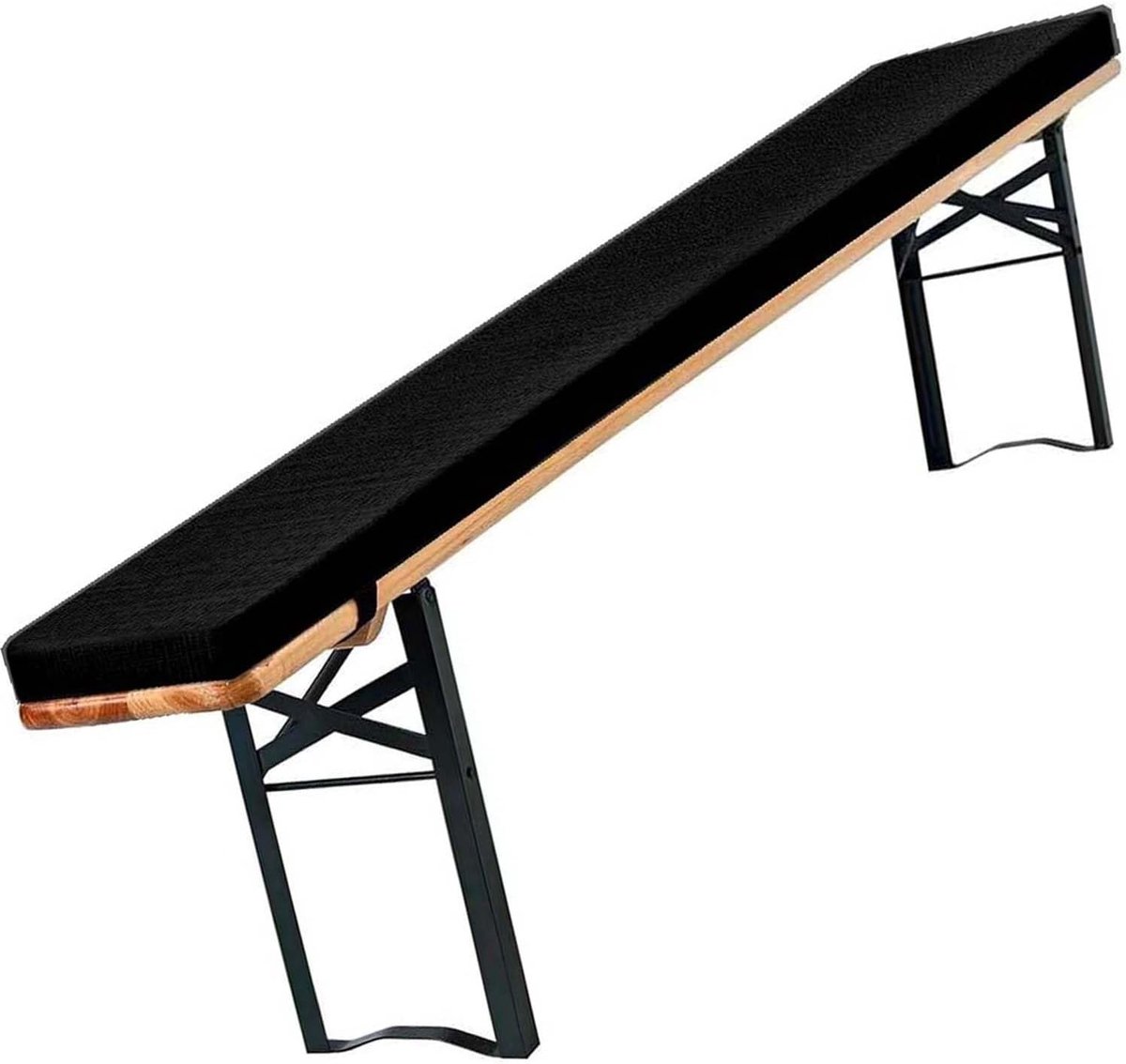 Tuinbank Kussen - Bankhoes Stoelmat - Buiten Zitten - Antislip Wasbaar - 140x40x3 cm - Lichtgrijs