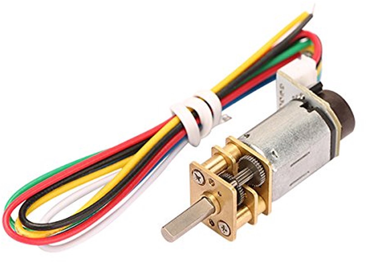 Encoder Motor - Gereduceerde Motor - Precisie Beweging - Hoge Stijfheid - DC 6V 90 RPM - Red
