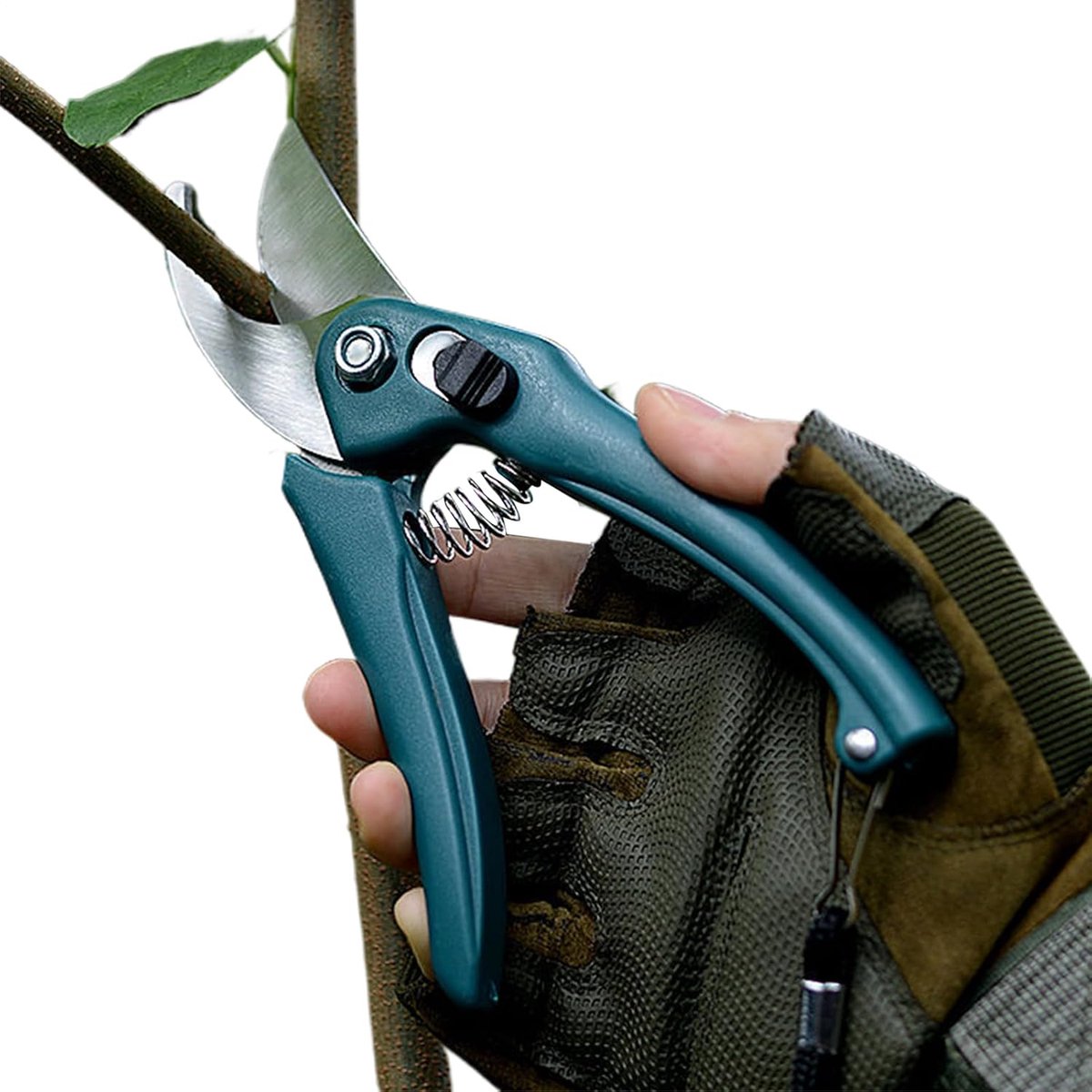 Snoeischaren Tuin - Takken Knipper - Planten Onderhoud - Roestvrij Staal - Compact Ontwerp - Groen