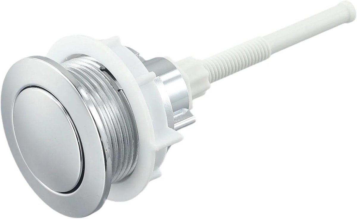 Toilet Spoelknop - Reservoir Knop - Badkamer Reparatie - Universele Pasvorm - 4.1 Inch - Zilver