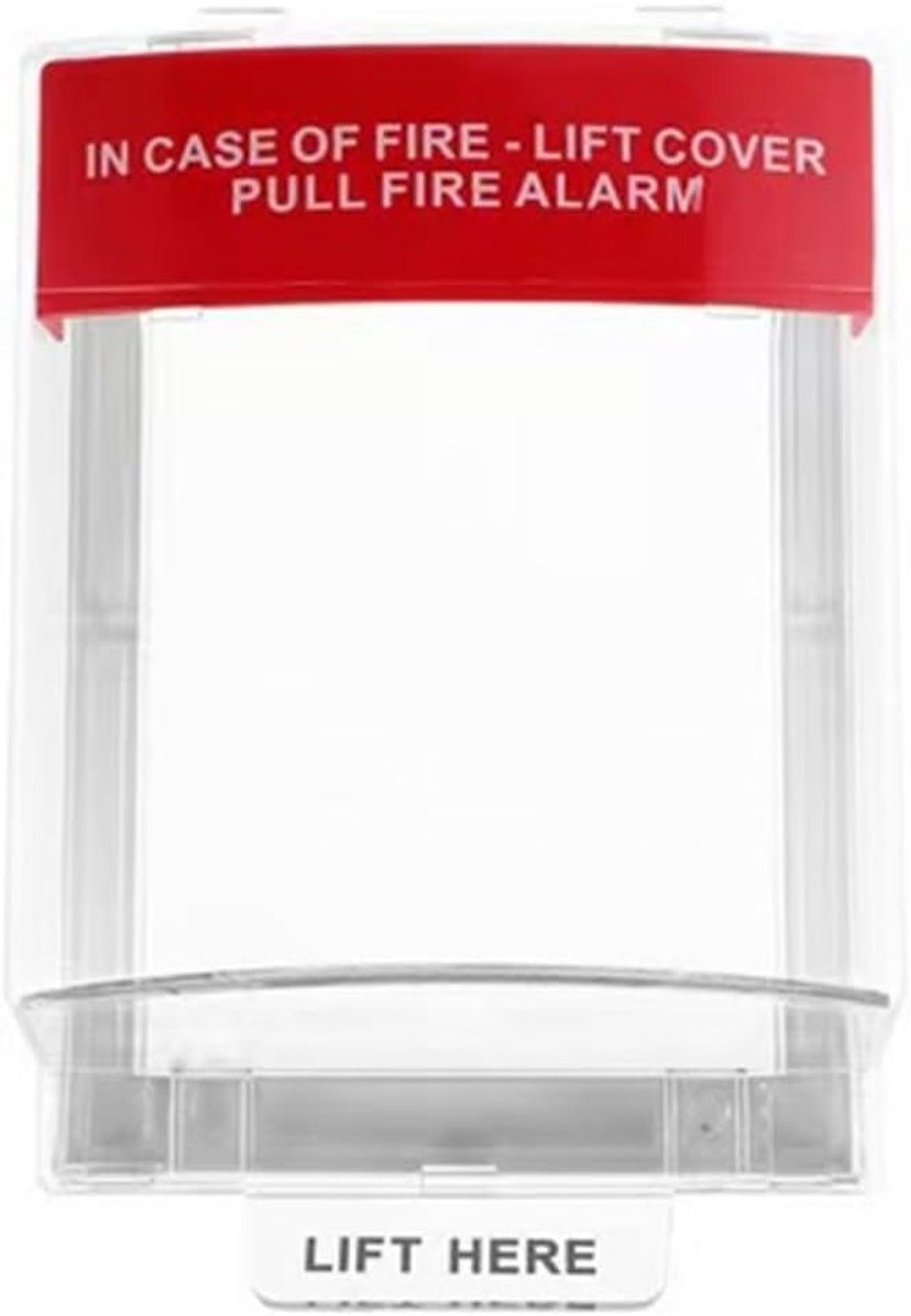 Brandalarm Beschermkap - Melder Afdekking - Veiligheid Verbeteren - Volledige Bescherming - 22 x 16 x 7 cm - Transparant