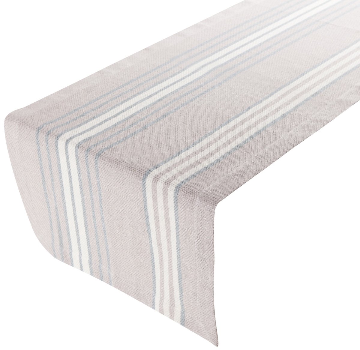 Multi Stripe Tafelloper grijs blauw 50x140cm