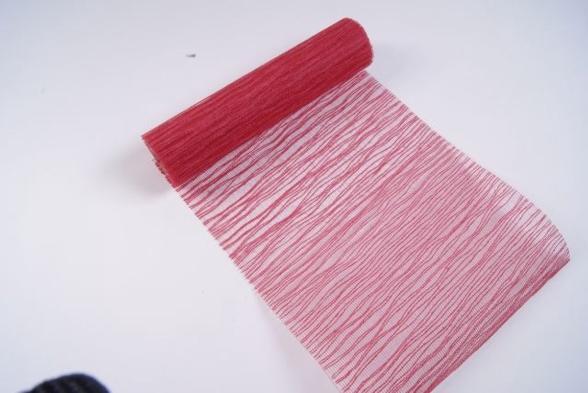 Wave Tafelband rood 26cmx20mtr (rolled)