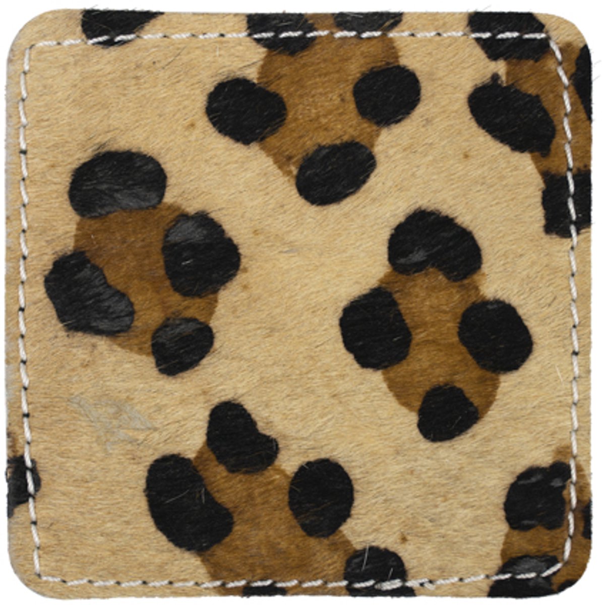 *onderzetter vierkant luipaard 9x9cm*