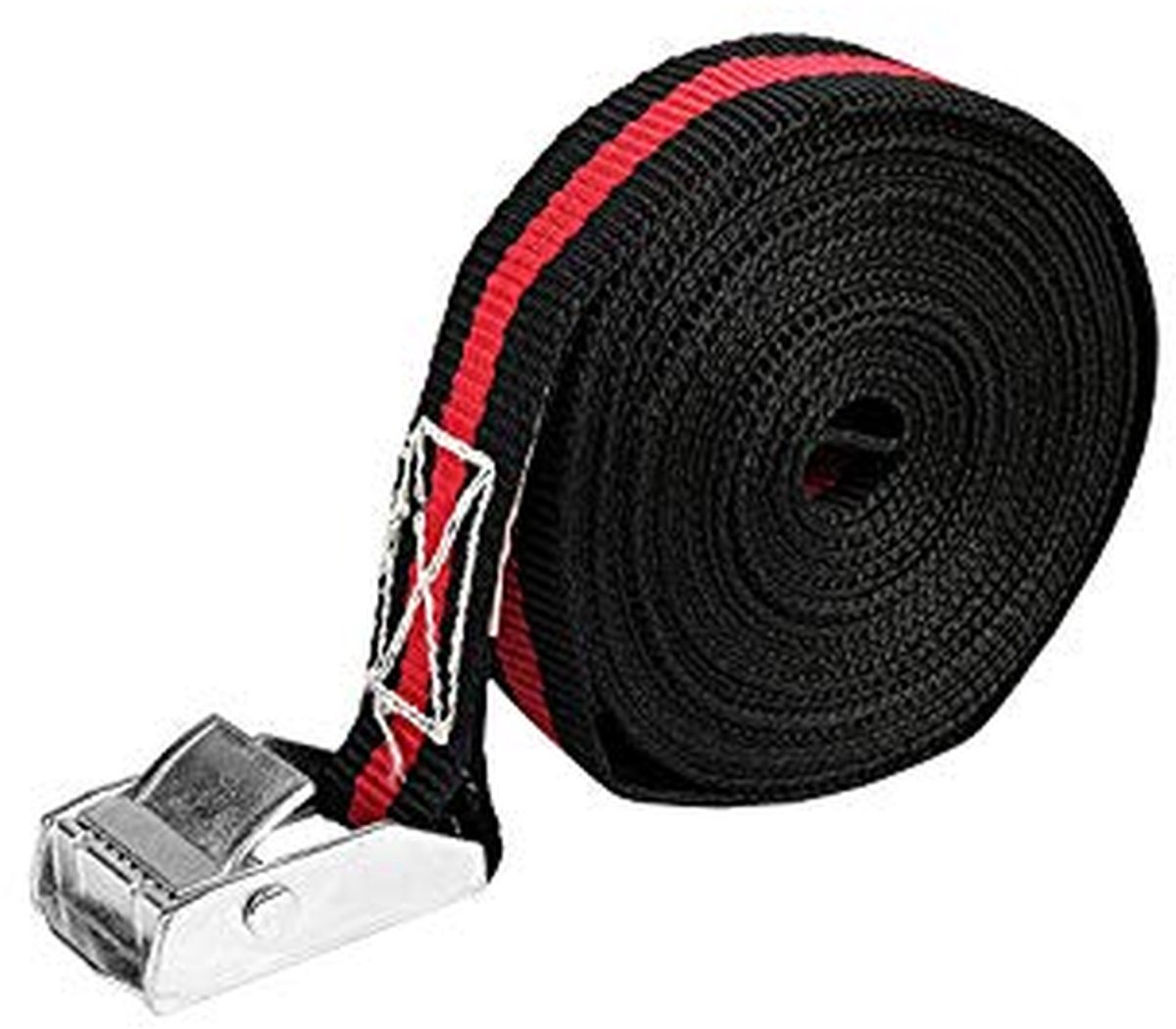 Spanband met klem - Ladingzekering - Lading Vastzetten - Conform EN 12195-2 - 5m x 25mm - Geel