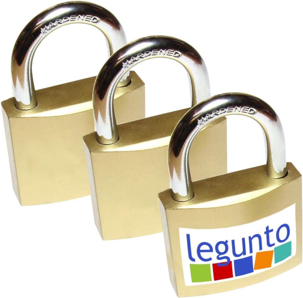 SnelShoppen - 3x Stalen Keyed Padlocks Set - Zeer Sterke en Inbraakbestendige Hangsloten met 18 Sleutels - Ideaal voor Binnengebruik, Kelders, Koelkas