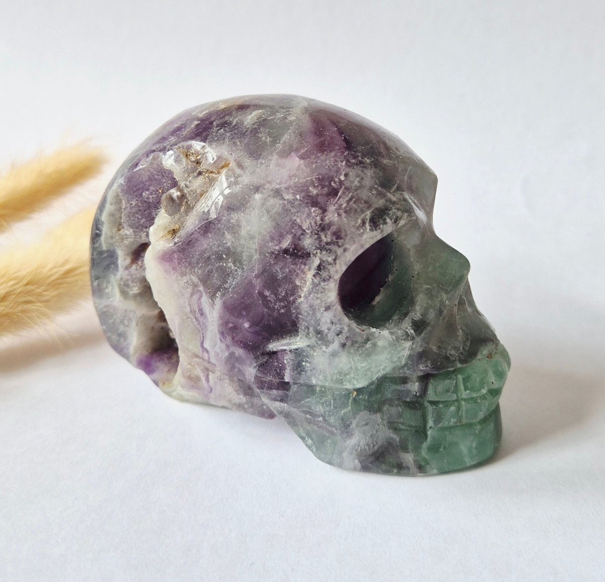 Edelsteen Skull Candy Fluoriet Schedel 460g