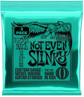 Ernie Ball Slinky Nickel Wound - Gitaarsnaren - Not Even Slinky 3-Pack - 12-56 - Elektrische Gitaar