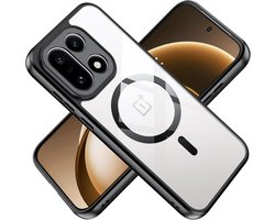 SnelShoppen - Slimme Magnetische Hoes voor OnePlus 15 - Shockproof Ultra Flat Hybrid Design - Flexibel Silicone + PC Acryl Achterkant - Perfecte Toega