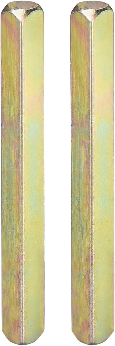 85mmx8mm Spindle voor Deurklink - 2-Pack Vervangingsonderdelen voor Deurklinken - Geschikt voor Plug-In Type - Gouden Kleur