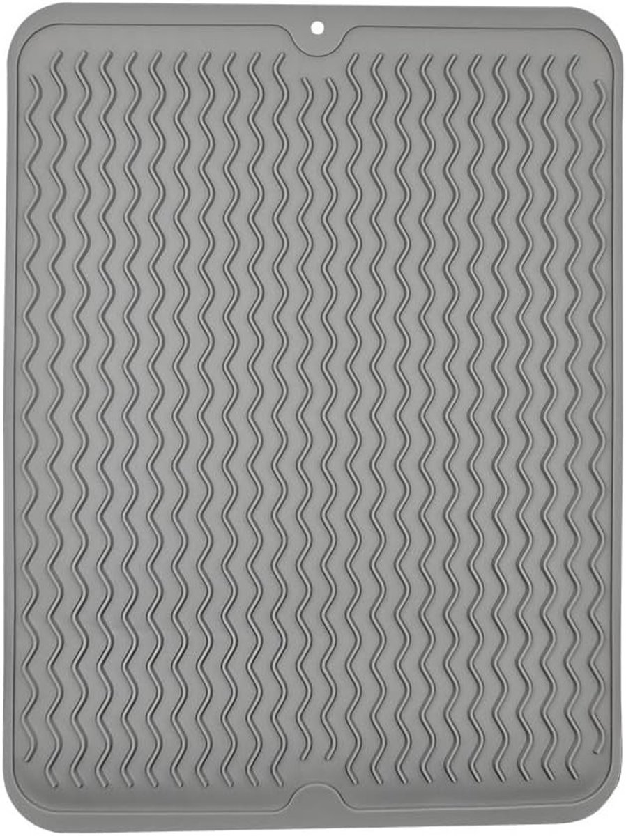 Siliconen Afvoermat 40.2x30.5cm, Antislip en Hittebestendig, Multifunctionele Placemat voor Keuken en Afwas